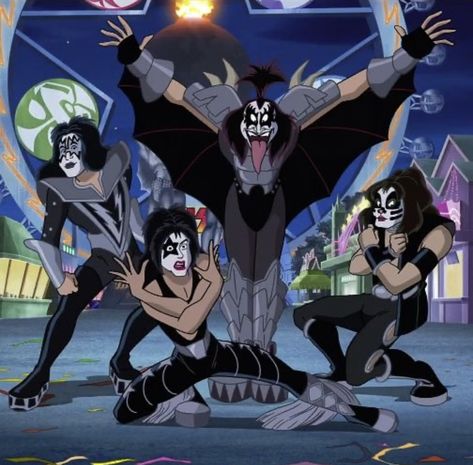 Scooby Doo Kiss Rock And Roll Mystery, Scooby Doo And Kiss, Halloween Pick Up Lines, Banda Kiss, Kiss Music, Scooby Doo Images, Eric Carr, Kiss Army, Kiss Art