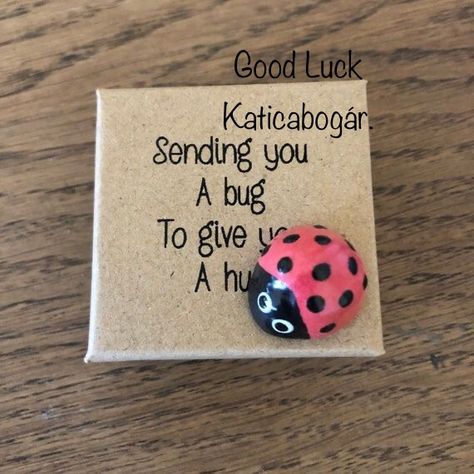 Sewing Presents, Ladybug Ideas, Send A Hug, Mothers Gifts, Presents Ideas, Sending Hugs, Unusual Gift, Gift Inspiration, Kraft Boxes