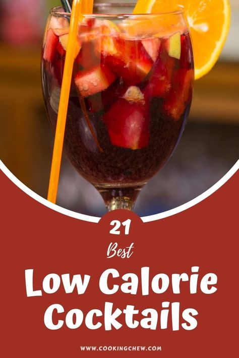 Summer is fast approaching, and if you need to watch your calorie count, here are 21 easy Low Calorie Cocktails so you can keep enjoying your drinks without worrying about drinking your calories. Low Calorie Alcoholic Drinks, Diet Sprite, Pomegranate Vodka, Unique Cocktail Recipes, Low Calorie Fruits, Low Calorie Cocktails, Watermelon Cocktail, Calorie Count, Vodka Lemonade