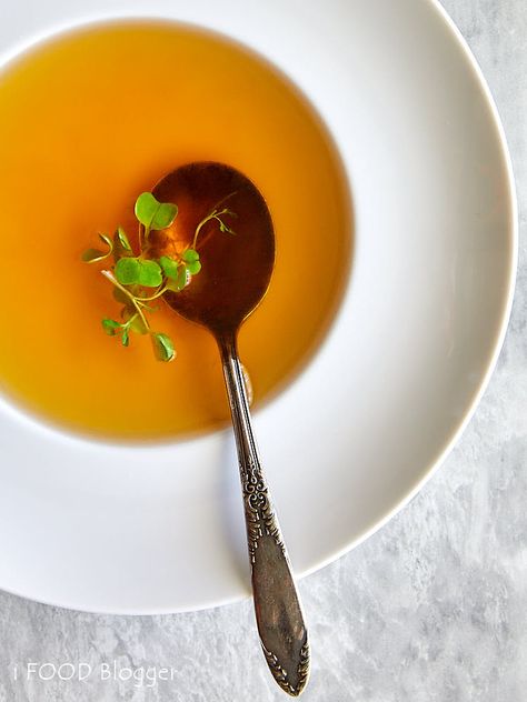 Beef Consomme (Consommé) | cravingtasty.com Beef Consomme Recipe, Beef Consomme, Consomme Recipe, Craving Tasty, Quick Turkey, Steak And Rice, Chili Recipe Turkey, Professional Cooking, Steak And Seafood