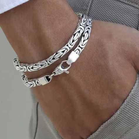 [Sponsored] Silver Bracelet For Men | Silver Bracelets #mensjewelrybraceletsilver Mens Jewelry Bracelet Silver, Silver Bracelet For Men, Silver Braided Bracelet, Mens Silver Jewelry, Mens Bracelet Silver, Jewelry Bracelets Silver, Woven Bracelet, Chain Fashion, Woven Bracelets