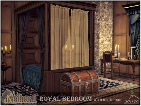 Sims 4 Medieval Fireplace, Medieval Royal Bedroom, Medieval Sims 4 Cc Furniture, Sims 4 Historical Cc Furniture, Sims 4 Medieval Furniture, Ts4 Medieval Cc, Sims 4 Medieval Cc Furniture, Sims 4 Cc Medieval, Sims Historical