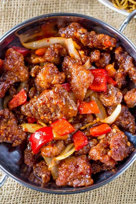 Beef Beijing, Panda Express Recipes, Beijing Beef, Vegetarian Oyster Sauce, Cooking Chinese Food, Mapo Tofu, Sweet And Spicy Sauce, Marinated Beef, Panda Express