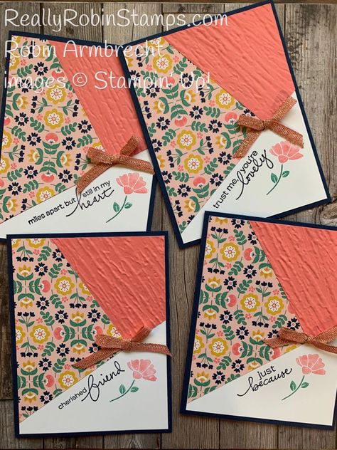 Step By Step Card Making, Quadrilateral Cards, Robin Armbrecht, 2024 Card, Sympathy Greetings, Dsp Cards, Paper Layout, Card Folds, Hand Stamped Cards