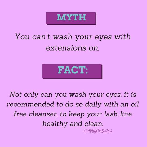 Can you wash your eyes with lash extensions on? Lash Facts, Lash Content, Lash Art, Easy Skin Care, Eyelash Extensions Aftercare, Beauty Hacks Eyelashes, Lash Tips, Diy Nails Stickers, Long Hair Clip