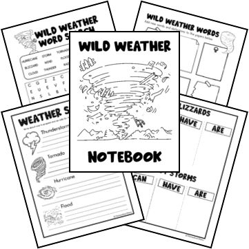 Free Extreme Weather Worksheets - Homeschool Share Extreme Weather Projects, Extreme Weather Worksheet, Weather And Natural Disasters Activities, Extreme Weather Activities For Kids, Weather 2nd Grade, Tornado Activities For Kids, Tornado Worksheet, Weather Homeschool, Severe Weather Activities