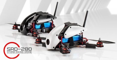 Storm racing drone SRD280. FPV quadcopter for professional racing pilots. Quadcopter Diy, Drone Frame, Fpv Quadcopter, Aerial Photography Drone, Flying Vehicles, Drones Concept, New Drone, Unmanned Aerial Vehicle, Drone Racing