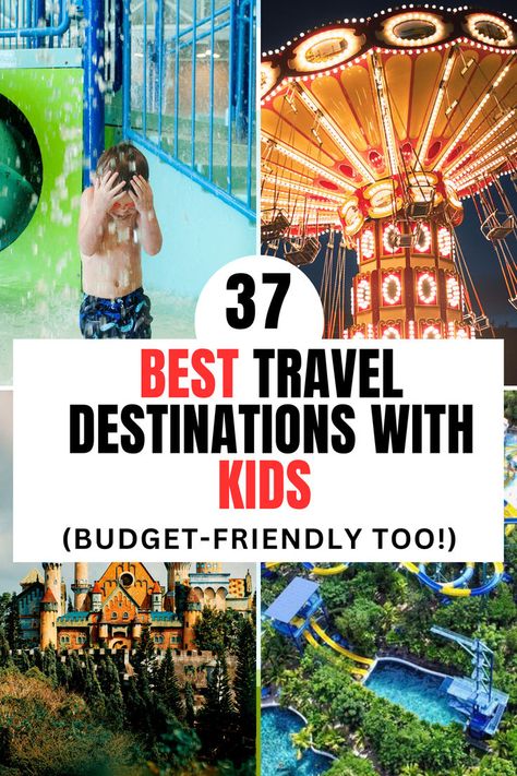 37 Best Travel Destinations With Kids (Budget Friendly!) Travel Destinations With Kids, Affordable Beach Vacations, Affordable Family Vacations, Kid Friendly Resorts, Kids Budget, Sabah Malaysia, Best Travel Destinations, Family Vacation Spots, Best Family Vacations