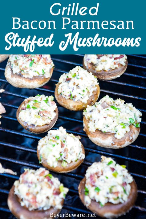 Parmesan Stuffed Mushrooms, Grilled Stuffed Mushrooms, Stuffed Mushrooms Cream Cheese, Gluten Free Stuffed Mushrooms, Dinner With Mushrooms, Mushrooms Grilled, Best Stuffed Mushrooms, Stuffed Mushroom Recipe, Portabella Mushrooms Recipes