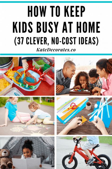 How to Keep Kids Busy at Home: 37 FREE Things to Do | Kate Decorates Things To Keep Kids Busy At Home, Things To Do With Toddlers At Home, Activities To Keep Kids Busy, Belly Wraps, Summer Boredom Busters, Positive Parenting Quotes, Kids Activities At Home, Summer Boredom, Keep Kids Busy