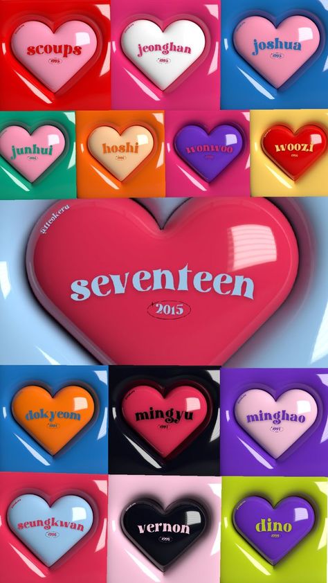 Kidult Seventeen, Seventeen Names, Names Wallpaper, Svt Wallpaper, Pocket Full Of Sunshine, Joshua Seventeen, All About Kpop, Seventeen Album, Seventeen Wallpapers