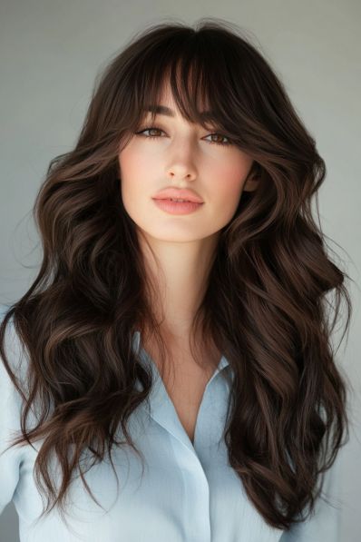 20+ Gorgeous Side Bangs Hairstyles Side Bangstyle Hair, Side Bangstyle Hair Long, Bangstyle Hair Long, Bangstyle Hair, Side Bangs Hairstyles, Bangs Hairstyles, Side Bangs, Hair Long, Way To Go