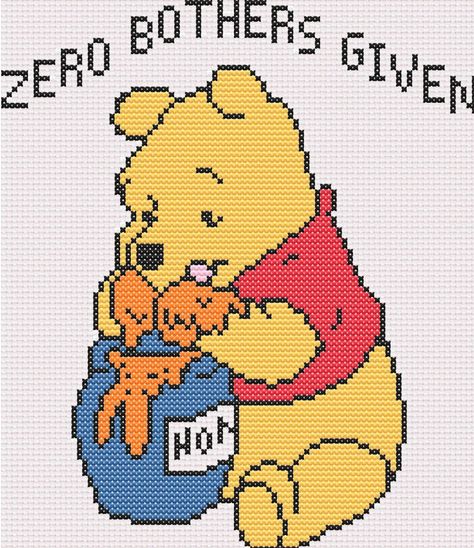 Winnie The Pooh Cross Stitch Patterns, Winnie The Pooh Cross Stitch, Pooh Cross Stitch, Wood Stitching, C2c Patterns, Christmas Cross Stitch Patterns Free, Alphabet Patterns, Stitch Family, Cross Stitch Family