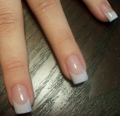 Nails Acrylic White Tip, White French Acrylics, Nails Acrylic White, Pink And White French, Nails Pink And White, French Acrylics, Gel Nails French, Ideas For Nails, Subtle Nails