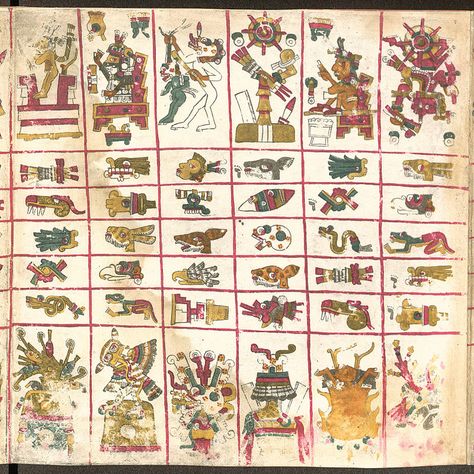 Codex Borgia: Page 7 Aztec Art, Image Vector, Medieval Art, Culture Art, Advent Calendar, Stock Photography, Art Projects, Photo Image, Vector Illustration