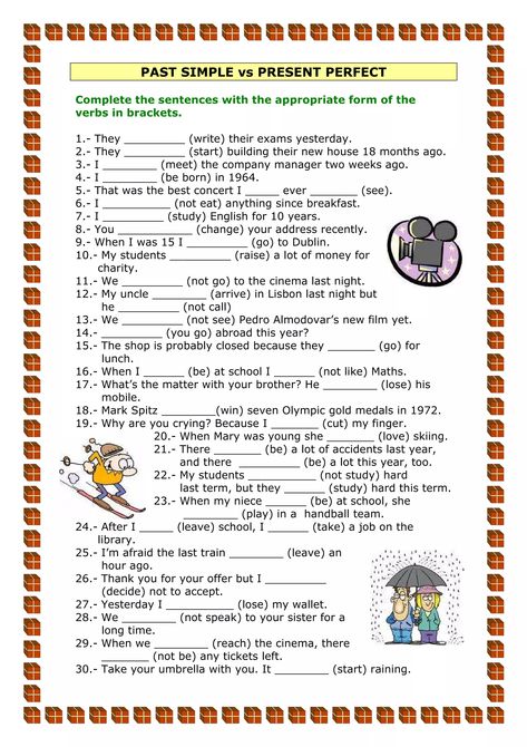 Present Perfect And Past Simple Worksheets, Present Perfect Simple Vs Present Perfect Continuous Worksheet, Present Perfect Vs Present Perfect Continuous, Present Perfect Vs Past Simple Worksheet, Present Simple Vs Past Simple, Past Simple Vs Past Perfect, Present Perfect And Simple Past, Present Perfect Worksheets, Past Simple Vs Present Perfect