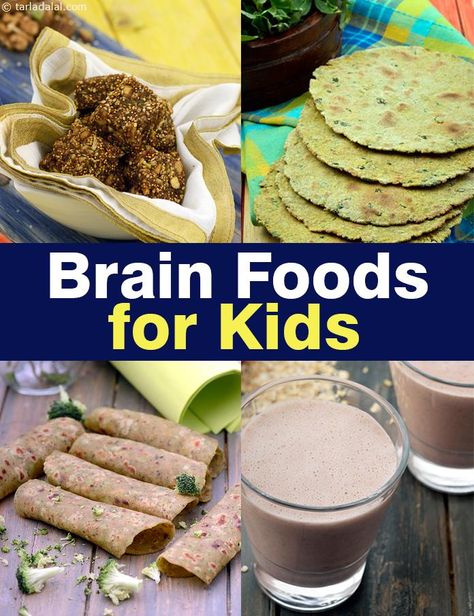 Brain Foods for Kids, Kids Brain Rich Indian Recipes Brain Food For Kids, Indian Baby Food Recipes, Brain Foods, Tiffin Recipe, Recipes Lunch, Brain Food, Indian Snack Recipes, Lunch Box Recipes, Indian Food Recipes Vegetarian