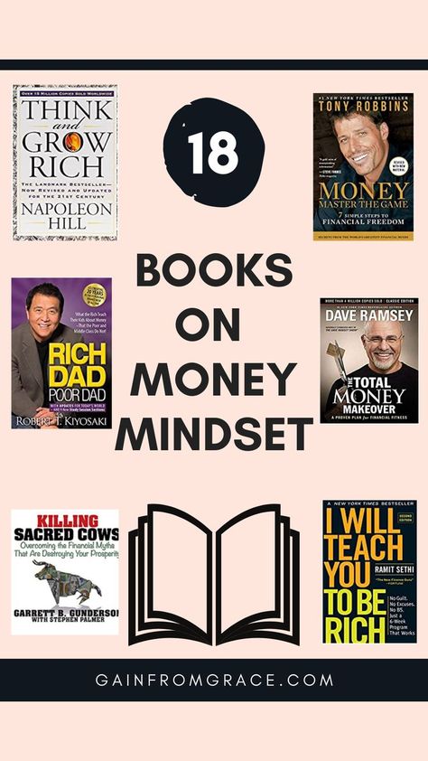 Financial Literacy Books, Books On Money, Mindset Books, Money Management Books, Study Websites, Money Books, Books For Beginners, Relationship With Money, Financial Motivation