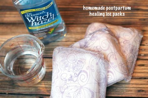 Homemade Postpartum Healing Ice Packs for Mom     witch hazel     water     3-6 “bladder control” incontinence pads or hospital grade pads     gallon zippered bag Healing Witch, Homemade Ice Pack, Diy Postpartum, Labor Day Crafts, Postpartum Healing, Reusable Food Pouches, Cold As Ice, Incontinence Pads, Birth Announcement Girl