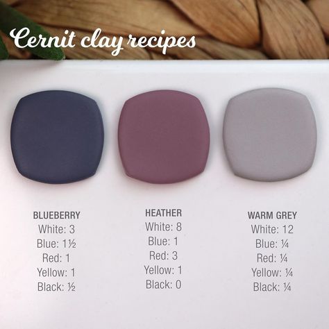 Fimo Clay Colour Recipes, Brown Clay Recipe, Pastel Clay Color Recipe, Cernit Color Recipes, Sculpey Premo Color Recipe, Polymer Clay Colour Recipes, Fimo Color Recipes, Polymer Clay Color Mixing Recipes, Polymer Clay Recipes