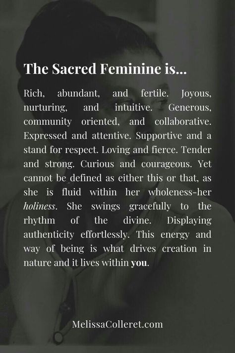 Divine Feminine Meditation, Sacred Masculine Quotes, Your Energy Is Sacred Quotes, Sacred Feminine Quotes, Shakti Energy Sacred Feminine, What Is The Divine Feminine, Awakened Woman Divine Feminine, Sacred Feminine Aesthetic, Womens Circle Divine Feminine