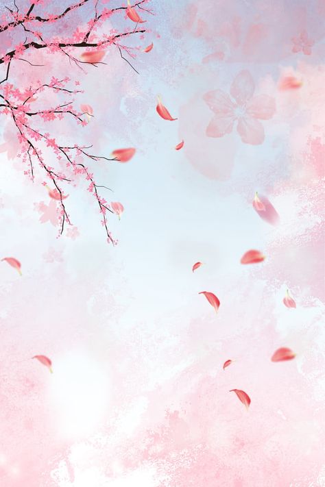 Cherry Blossom Wedding Backdrop, Cherry Blossom Poster Design, Dreamy Pink Wallpaper, Background Images Flowers, Fantasy Cherry Blossom, Festival Poster Background, Pink Scenery, Sakura Background, Cherry Blossom Poster