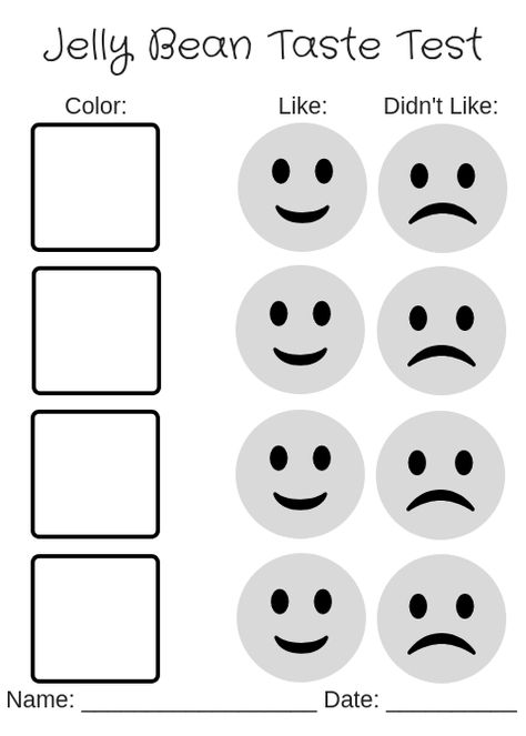 Jelly Bean Taste Test Chart 5 Senses PreK Theme Science Taste 5 Senses Preschool, 5 Senses Week Preschool, Preschool 5 Senses Crafts, 5 Senses Taste Activities, Jelly Bean Activities For Preschool, 5 Senses Prek, Taste Test Preschool, 5 Senses Preschool Crafts, Amplify Kindergarten