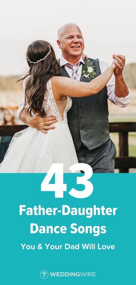 Here are the very best father-daughter dance songs to make sure you savor that special wedding moment with your dad. Father And Daughter Songs Wedding, Father And Bride Dance Songs, Father Daughter Dance Ideas, Best Father Daughter Dance Songs, Father Daughter Wedding Songs, Father Daughter Wedding Dance, Father Daughter Songs, Wedding Lyrics, Father Daughter Wedding