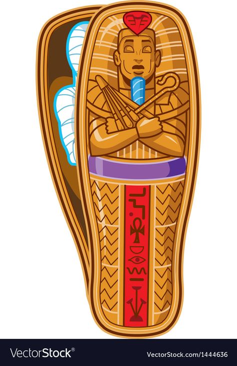 Coffin Drawing, Mummy Sarcophagus, Ancient Egypt For Kids, Baseball Vector, Superhero Cartoon, Catty Noir, Egyptian Pharaohs, Kids Vector, Happy Cartoon