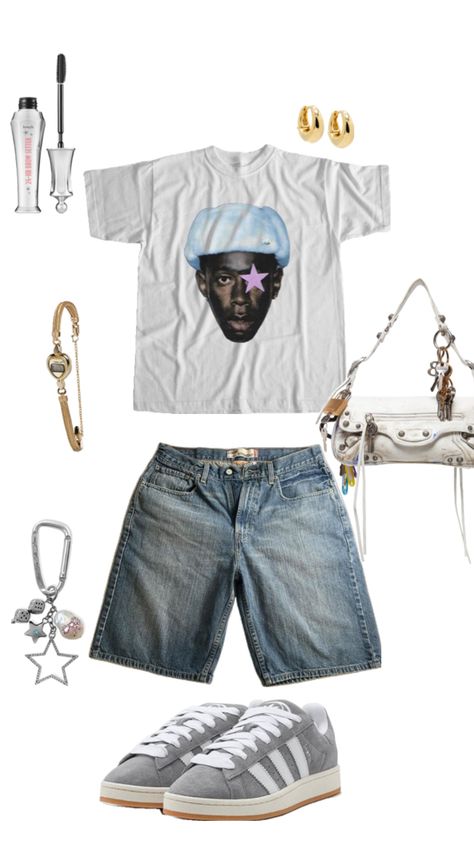 streetwear Tyler The Creator Outfits, Street Style Outfits Casual, Clothing Y2k, Mode Zara, Outfits Vintage, Pretty Aesthetic, Stylish Summer Outfits, Aesthetic Picture, Outfit Inspo Casual