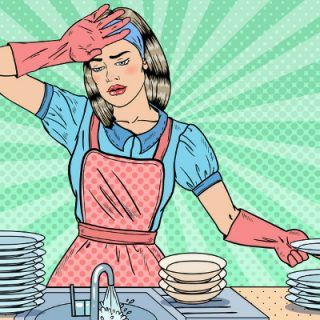 Woman Washing Dishes, Kitchen Drawing, Pop Characters, Retro Housewife, Clothes Washing Machine, Pop Art Comic, Vector Pop, Up Book, Art Pop