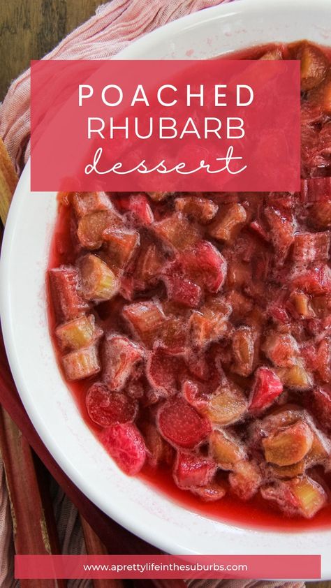 Vanilla Ice Cream Cake, Poached Rhubarb, Best Rhubarb Recipes, Cake Pancakes, Fresh Rhubarb, Rhubarb Muffins, Rhubarb Desserts, Rhubarb Crumble, Pretty Life