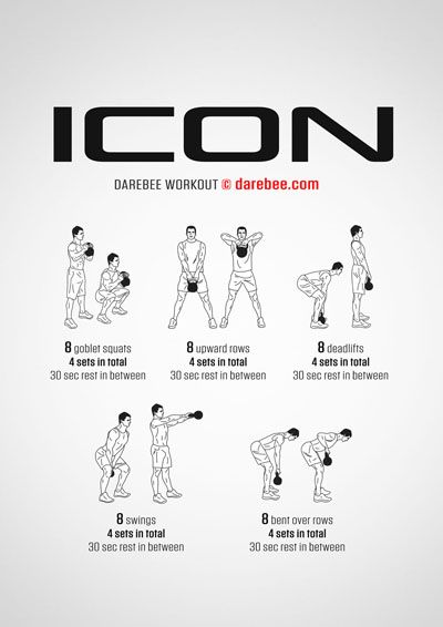 DAREBEE 1800+ Workouts Kettlebell Core Workout, Kettlebell Hiit, Kettlebell Workout Routines, Full Body Kettlebell Workout, Kettlebell Circuit, Workout Program Gym, Kettlebell Exercises, Kettlebell Workouts, Home Exercises