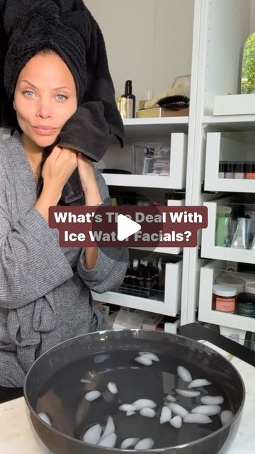 DENISE VASI on Instagram: "This is the best, quickest & least expensive 💸 way to give your face an instant pick-me up 🥶 I love doing this right before I do my makeup for a night out. 📌 Reducing inflammation: Cold temperatures can help reduce inflammation and swelling, which can make your skin appear less puffy and more toned. 👋🏽 snatched! 📌 Tightening pores: Cold temperatures can help tighten your pores, which can give your skin a smoother, more refined appearance. 📌 Boosting circulation: The cold temperature can cause blood vessels to constrict and then dilate, which can increase blood flow to your skin. This can help give your skin that gorgeous glow ✨✨✨ 📌 Reducing redness: Cold temperatures can also help reduce redness in your skin, which might be extra beneficial for those with Cold Water Facial, Ice Water Facial, Face In Ice Water, Face In Ice, Denise Vasi, Increase Blood Flow, Reducing Inflammation, Ice Water, Cold Temperature