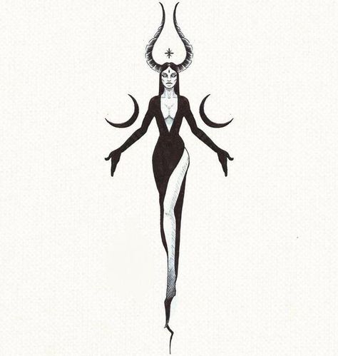 Aries Art Drawing, Tattoo Ideas Capricorn, Dark Witch Tattoo, Capricorn Tattoo Ideas, Lilith Tattoo, Female Grim Reaper, Capricorn Tattoos, Mermaid Sleeve Tattoos, Vampire Tattoo