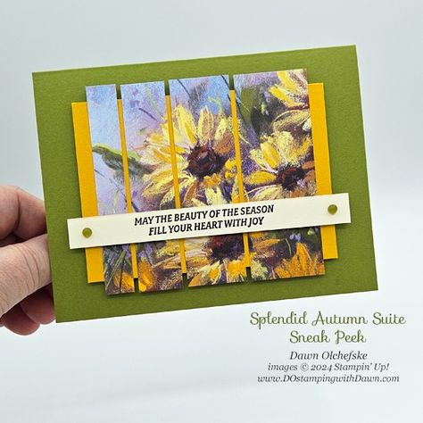 Stampin’ Up! Splendid Autumn Suite coming September 6  card by Dawn Olchefske #dostamping #HowdSheDOthat #patternpapercards #SeptoDecMiniCatalog p Su Splendid Autumn Dsp, Fall Card Ideas Stampinup, Su Splendid Autumn, Stampin Up September 2024 Mini Catalog, Su Splendid Autumn Cards, Stampin Up Splendid Autumn Dsp Cards, Stampin Up Splendid Autumn Cards, Stampin Up Autumn Expressions Cards, Splendid Autumn Dsp Stampin Up Cards