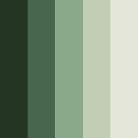 Color Palate Green, Green Pallete Aesthetic, Green Color Palate, Tropical Arch, Boho Color Scheme, Verde Jade, Monochromatic Color Palette, Black Color Palette, Color Design Inspiration