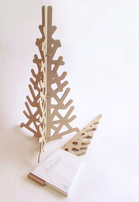 diecut tree Plywood Tree, Fake Xmas Tree, Cardboard Tree, Christmas Tree Poster, Modern Christmas Tree, Advent Calenders, Real Christmas Tree, Cnc Wood, Bedroom Plants