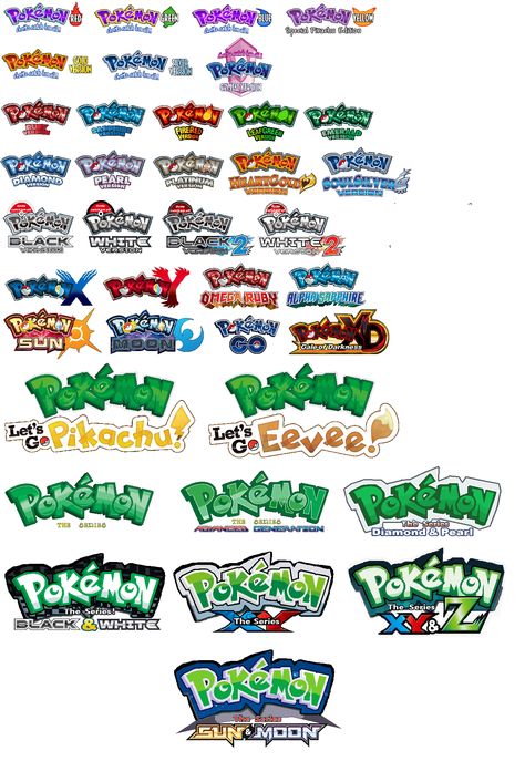 Pokémon Game/Anime Logo Edits (Closer to original Japanese Versions) [Gen 1-7] Pokemon Logo, Anime Logo, Pokemon Game, Game Anime, Pokemon Games, Game Logo, Gen 1, Pokemon Go, Pokemon