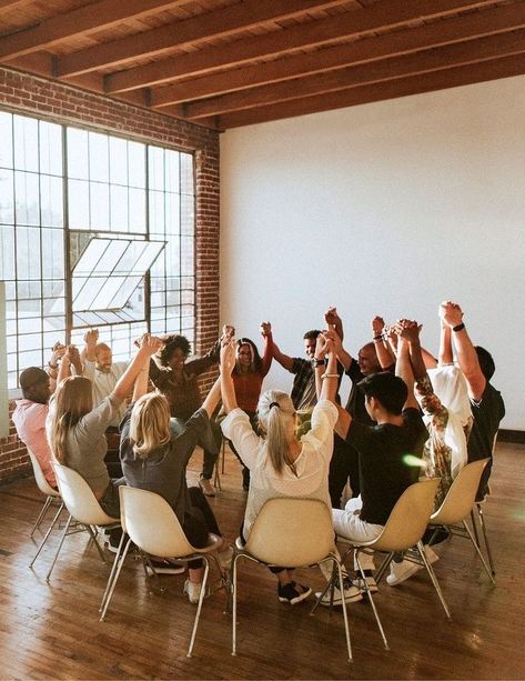 Hands Up In The Air, Youth Church, People Holding Hands, Christian Friendship, Youth Photos, Youth Groups, Diverse People, Youth Leader, Prayer Group