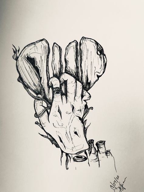 Breakup Tattoo Ideas Men, Breakup Painting Ideas, Heartbreak Aesthetique Sketch, Heart Break Tattoos Men, Cold Hearted Tattoo Ideas, Cold Hearted Tattoo, Dark Heartbreak Aesthetique, Drawing About Heart Break, Breakup Drawing