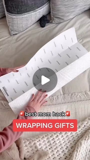 Caden Lane on Instagram: "The best gift wrapping hack for all those weird shaped presents! 🎁❤️ #giftwrapping #giftwrappingtips #christmaswrapping #momhack #holiday2023 #wrappingchristmaspresents" How To Wrap Long Gifts, Wrapping An Odd Shaped Gift, How To Wrap Weird Shaped Gifts, Wrapping Presents Hacks, Oddly Shaped Gift Wrapping, How To Wrap Oddly Shaped Gifts, Creative Wrapping Ideas Christmas, How To Wrap Weird Shaped Presents, Wrapping Odd Shaped Presents