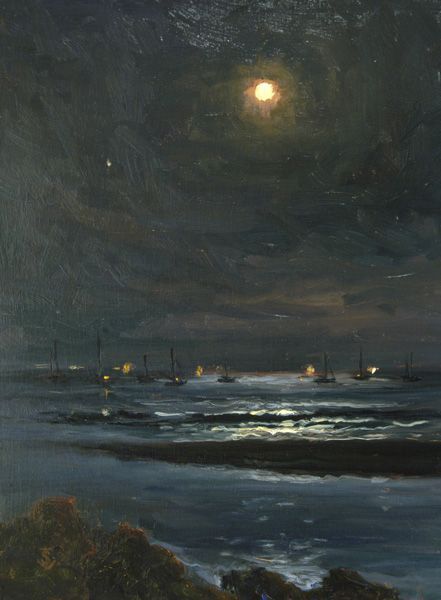 Oil Painter Thomas Van Stein: How to Paint Night Scenes Night Scene Painting, Painting Waves, Night Scenes, Moon Artwork, Moonlight Painting, Digital Painting Portrait, Painters Palette, Paint Night, Moon Painting