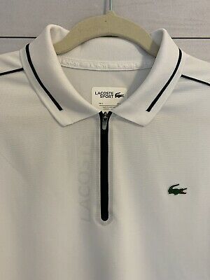 ^*^ Lacoste Sport Mens White 1/4 Zip Polyester Short Sleeve Shirt Size 5 Large NEW https://ift.tt/2VZf0mz Uspa Polo Tshirt Men, Polo Tshirt Men, Hilfiger Outfits, Mens Designer Polo Shirts, Polo T Shirts For Men, Sweater Outfits Men, Polo Shirt Outfits, Mens Polo T Shirts, Polo Shirts For Men