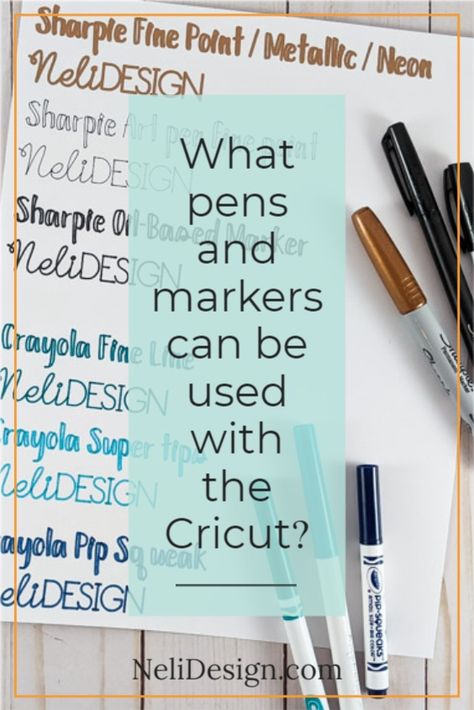 See how using these Cricut pen adapters will save you money by using markers you already have at home with your Explore Air or Maker. You can use Sharpie (fine point, art pen, oil-based)Markers, Crayola (Fine Line, Super Tips and Pipsqueaks Markers), Sakura Gelly Roll, Pilot Fine Liner, Prismacolor, Pilot Twin Tip as well as the Muji Gel Ink Ballpoint. #cricuthacks #cricutdiy #cricutaccessories #cricutpens #cricutadapter Using Markers With Cricut, Cricut Calligraphy Pen, Cricut Marker Hack, Cricut Pen Projects Ideas, Cricut Markers Projects, Cricut Pen Projects, Cricut Pens Hack, Cricut Markers, Markers Crayola