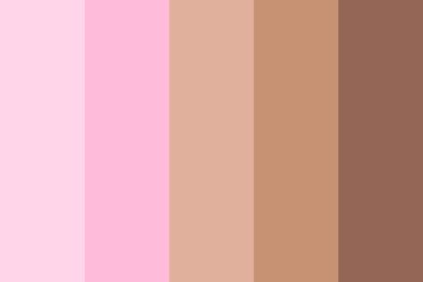 Pink And Brown Color Palette, الفن الرقمي, Brown Color Schemes, Hex Color Palette, Color Palette Challenge, Pink Color Schemes, Brown Color Palette, Pink Palette, Color Palette Pink