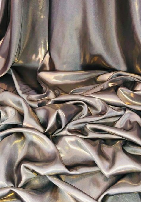 Wet Look Dress, Textured Decor, Upholstery Bed, Organza Gowns, Metallic Luster, Silver Fabric, Shiny Fabric, Metallic Fabric, Organza Fabric