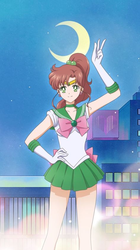 Princess Jupiter, Jupiter Wallpaper, Sailor Moon Jupiter, Sailor Moon Pose, Ronin Warriors, Sailor Moon Background, Makoto Kino, Sailor Moon Girls, Arte Sailor Moon