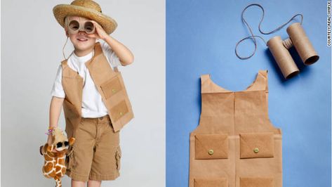 Go on a Safari Recycled Costumes, Safari Costume, Jungle Thema, Diy Carnival, Grocery Outlet, Kid Clothing, Diy Kostüm, Diy Halloween Costumes Easy, Jungle Party