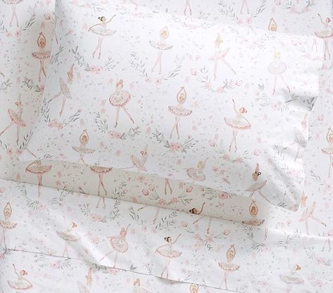 Ballerina Bedding, Ballerina Bedroom, Ballerina Room, Ballerina Kids, Beige Bed Linen, Bed Linen Design, White Linen Bedding, Ideas Hogar, Luxury Bedding Sets